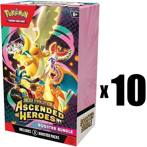 10x Ascended Heroes - Booster Bundle - Pokemon kort